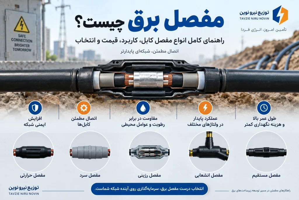 انواع مفصل برق